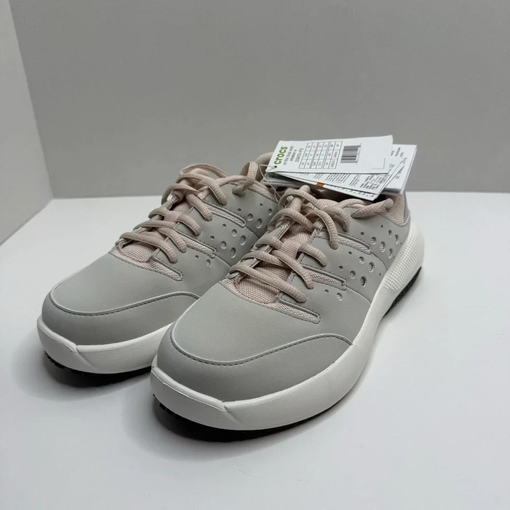 NEW Crocs On The Clock Work Sneaker Women’s 7 Atmosphere Multi 209476-1FS